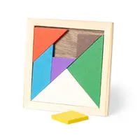 Puzzle tangram de madera multicolor de madera, detalle 7