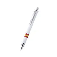 Bolígrafo pulsador jumbo Horten con bandera de España, vista lateral