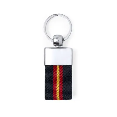 Llavero con bandera española personalizable