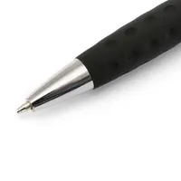 Bolígrafo puntero giratorio bicolor clip metal Sagur, vista lateral