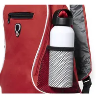 Mochila de poliéster Humus 600D con salida de auriculares de poliéster 600D, vista lateral