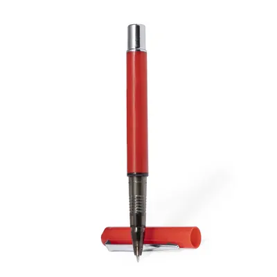 Roller de capucha Leyco con clip metálico tinta azul personalizable