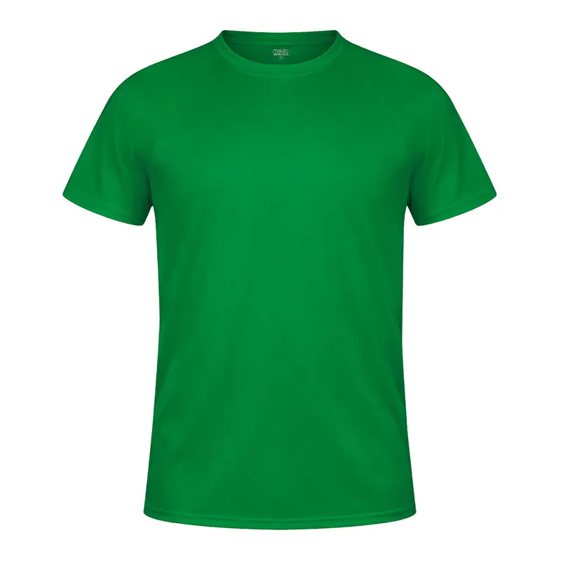 Camiseta técnica de poliéster 135 g en verde de 100% poliéster 135 g/ m2, vista frontal
