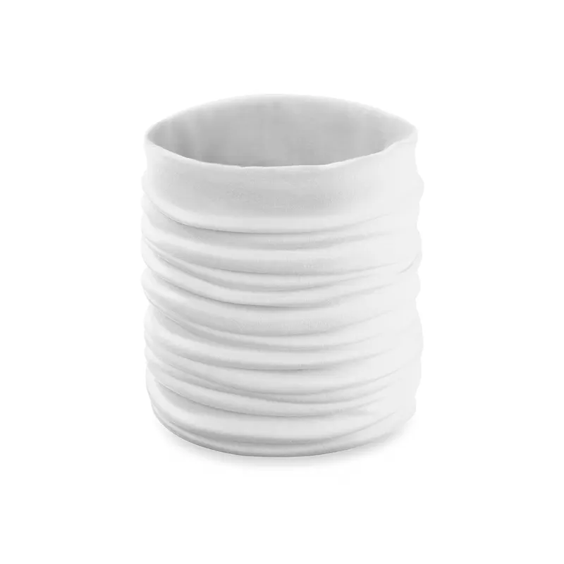 Braga de cuello de poliéster Cherin 130 g en blanco de poliéster 130 g/ m2, vista frontal