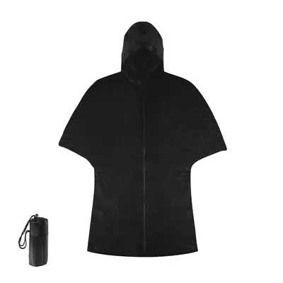 Poncho de PEVA en bolsa con cordón personalizable