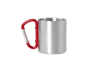 Taza de acero Bastic 220 ml asa mosquetón de acero inox, detalle 1