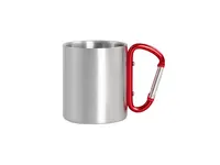 Taza de acero Bastic 220 ml asa mosquetón de acero inox, detalle 3