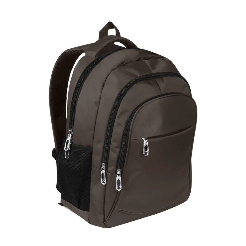 Mochila de nylon Arcano 600D portátil 15 pulgadas en marron de nylon 600D, vista frontal