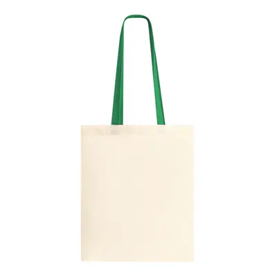 Bolsa de algodón Fuzox 105 g natural con asas de color personalizable