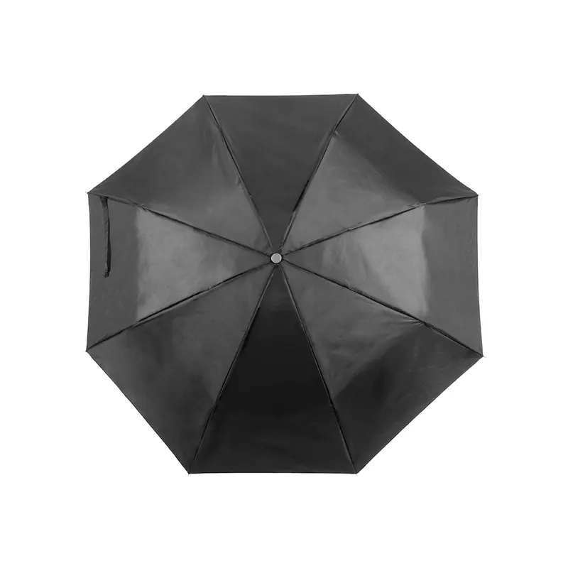 Paraguas plegable manual Ø Ziant 96 cm con funda en negro de poliéster 190T, vista frontal