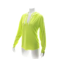 Camiseta manga larga Yuk con capucha 160 g de TC, vista lateral
