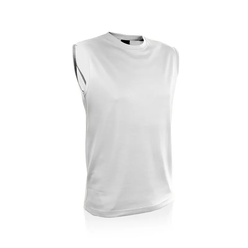 Camiseta técnica Sunit sin mangas poliéster 135 g en blanco de poliéster 135 g/ m2, vista frontal