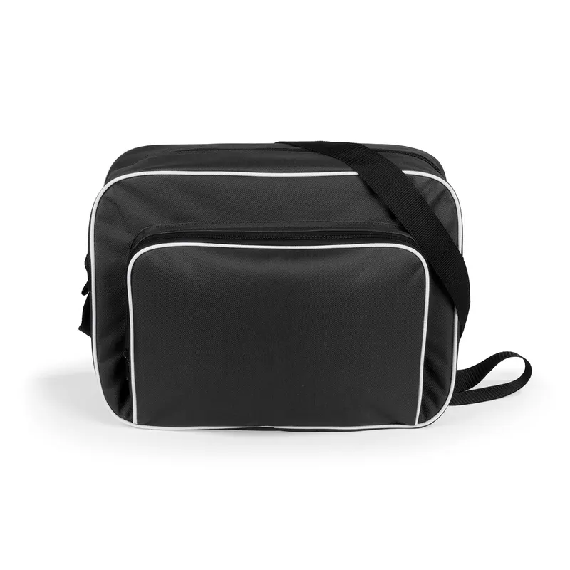 Bolso multiusos de poliéster Curcox 600D con bandolera en negro de poliéster 600D, vista frontal