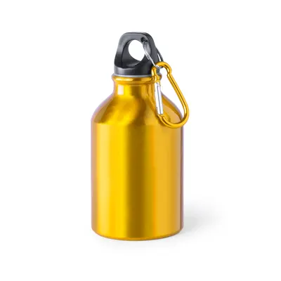 Bidón de aluminio Henzo 330 ml con mosquetón personalizable