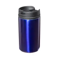 Vaso térmico de acero Citrox 290 ml con tapa antifugas de acero inox, vista lateral