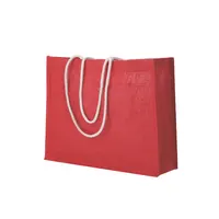 Bolsa de yute Hintol con fuelle y asas de algodón 70 cm de yute laminado/ algodón, detalle 1