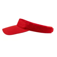 Visera de poliéster Gonnax con velcro de poliéster, vista lateral
