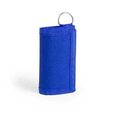 Llavero monedero de poliéster con velcro personalizable