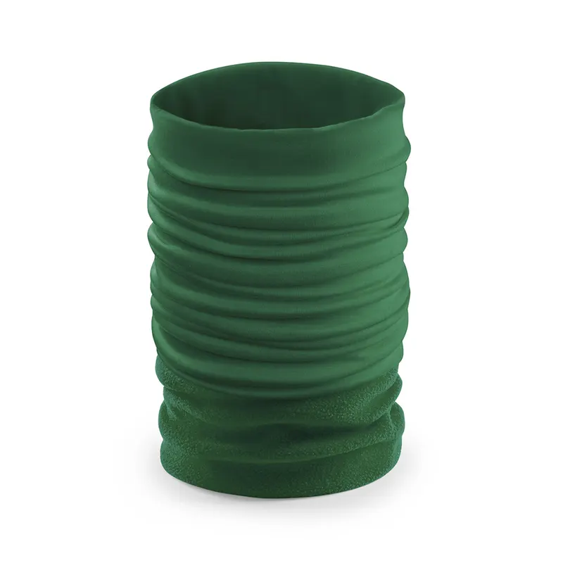 Braga de cuello de poliéster y polar fleece Meifar 130 g en verde de poliéster/ polar fleece 130 g/ m2, vista frontal