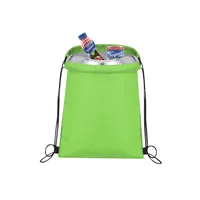 Mochila nevera de cuerdas poliéster Tradan 210D infantil de poliéster 210D/ aluminio, vista lateral