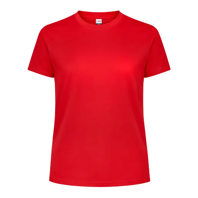 Camiseta técnica panal de poliéster Rox 135 g mujer en rojo de poliéster 135 g/ m2, vista frontal