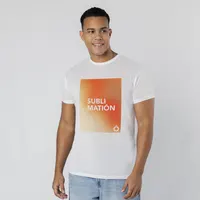 Camiseta de poliéster Krusly tacto algodón sublimación 140 g de 100% poliéster 140 g/ m2, vista frontal