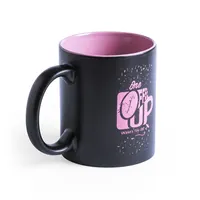Taza de cerámica Bafy 350 ml láser con contraste de cerámica, vista lateral