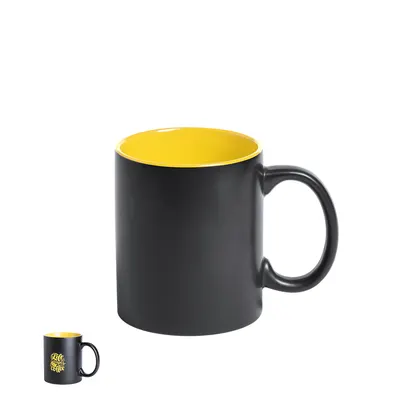 Taza de cerámica Bafy 350 ml láser con contraste personalizable