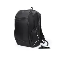 Mochila de nylon Zircan resistente al agua con salida USB de nylon, detalle 1