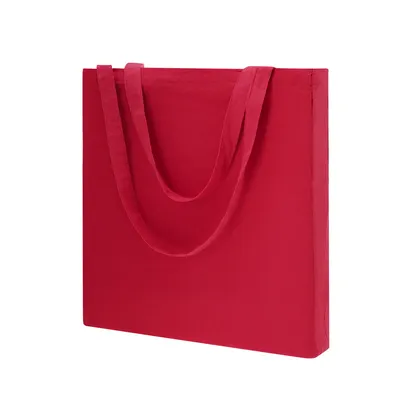 Bolsa algodón 105 g con fuelle y asas largas personalizable