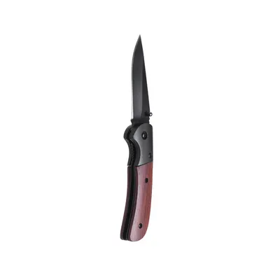 Navaja Dertam con mango de madera y bloqueo personalizable