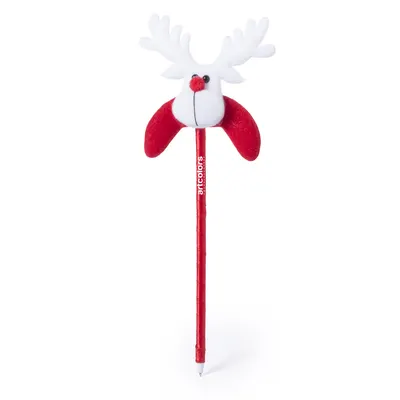 Bolígrafo navideño metalizado personalizable