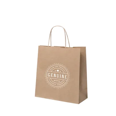Bolsa de papel reciclado 100 g con fuelle personalizable