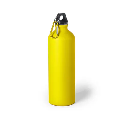 Bidón de aluminio mate Delby 800 ml con mosquetón personalizable