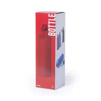Bidón de aluminio mate Delby 800 ml con mosquetón de aluminio, vista lateral