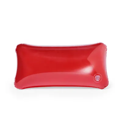 Almohada de viaje inflable transparente personalizable