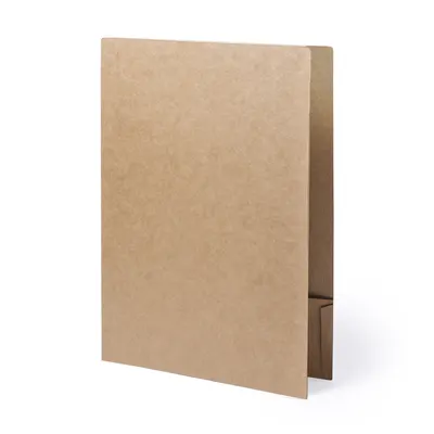 Carpeta de cartón reciclado Haborg con dos solapas personalizable