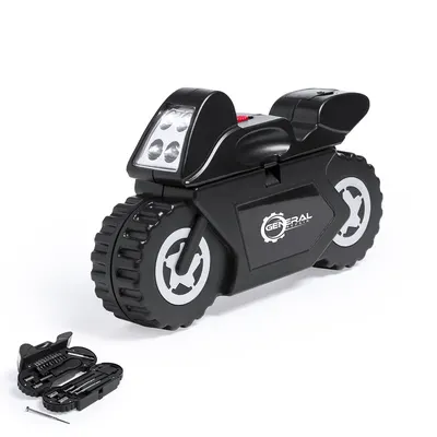 Set Mostik 14 herramientas en estuche forma de moto personalizable