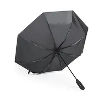 Paraguas plegable antiviento Ø Brosmon 100 cm mosquetón de pongee 190T, vista lateral