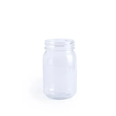 Tarro cristal transparente 450 ml personalizable