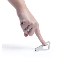 Memoria USB Drelan 8 GB metálica con mosquetón de metal, detalle 3