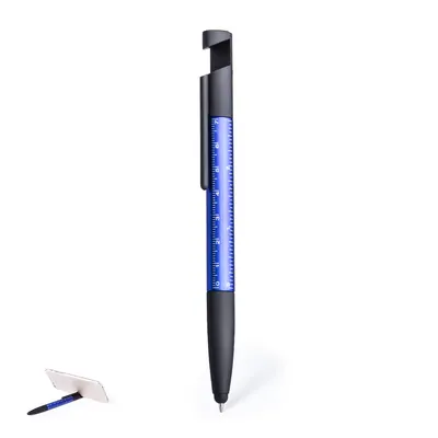 Bolígrafo 7 en 1 con soporte móvil y regla personalizable