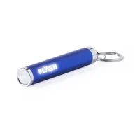 Linterna llavero LED Bimox con logo iluminado, vista lateral