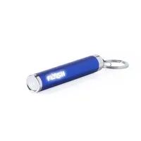 Linterna llavero LED Bimox con logo iluminado, vista frontal