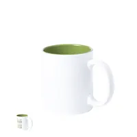Taza de cerámica Kulmer 350 ml láser interior de color de cerámica, vista frontal