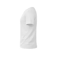 Camiseta de algodón Keya 130 g en blanco de 100% algodón ring spun, single jersey 130 g/, vista lateral