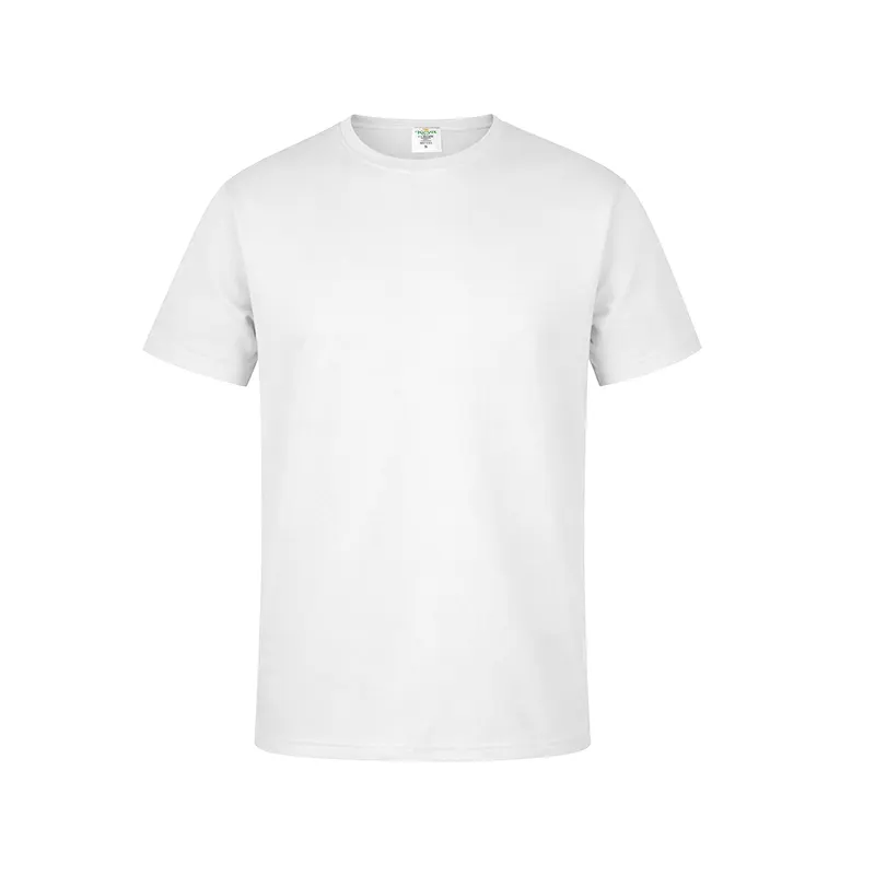Camiseta de algodón Keya 150 g en blanco en blanco de 100% algodón ring spun, single jersey 150 g/, vista frontal