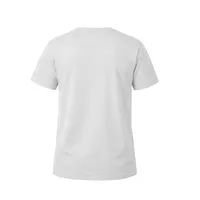 Camiseta de algodón Keya 150 g en blanco de 100% algodón ring spun, single jersey 150 g/, vista lateral