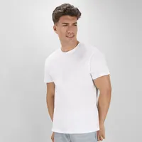 Camiseta de algodón Keya 180 g en blanco de 100% algodón ring spun, single jersey 180 g/, vista frontal