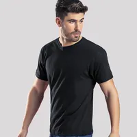 Camiseta de algodón Keya grueso 180 g de 100% algodón grueso ringspun, single jersey, vista frontal